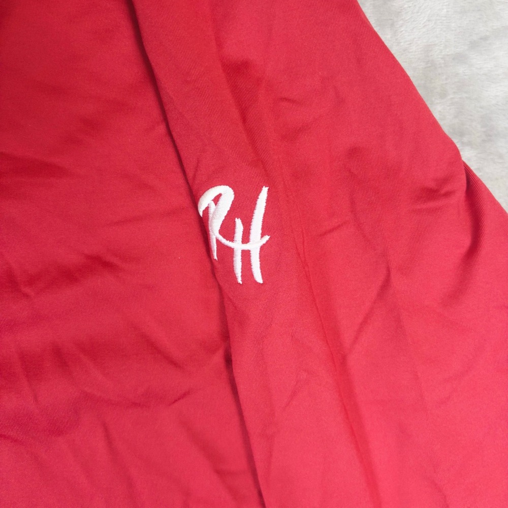 FootJoy Quarter Zip Pullover Mens Large Red Long Sleeve Golf Jacket RH Logo - Picture 6 of 6